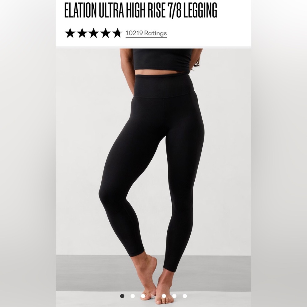 Athlete Elation black XS Tall leggings near new condition
